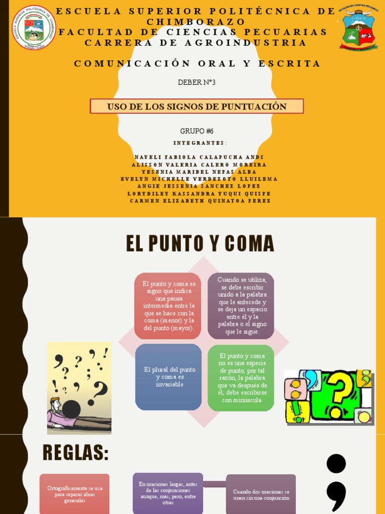 Uso del Punto y Coma en Escritura | PDF | Coma | Puntuación