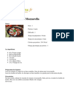 Recette Salade Tomates Mozzarella 5242891