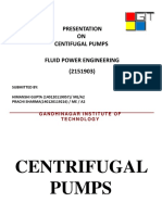 Presentation ON Centifugal Pumps Fluid Power Engineering (2151903)
