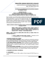 Modelo Solicitud Recálculo Beneficios 50 Soles Decreto Urgencia 105-2001 - Autor José María Pacori Cari