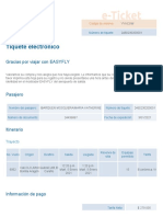 E-Ticket Itinerary Receipt