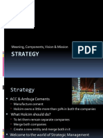 Strategy: Meaning, Components, Vision & Mission