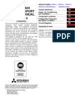 2003 Mitsubishi Montero Sport Service Manual Group Index