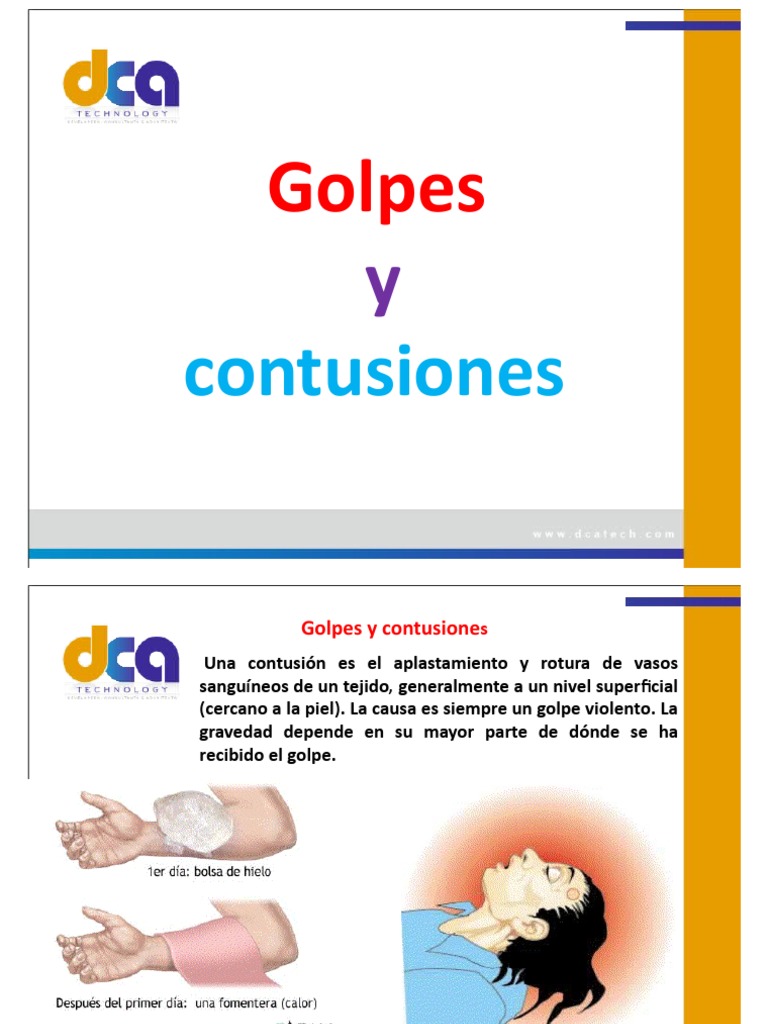 Golpes y Contusiones | PDF | Lesión | Enfermedades y trastornos humanos