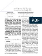 Automatic Clustering of Part-Of-Speech For Vocabulary Divided PLSA Language Model