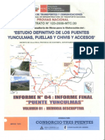 Puente Yunculmas - Vol. 01 - Memoria Descriptiva