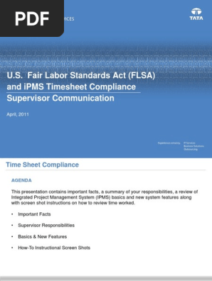 Timesheet Compliance DECK for Supervisors