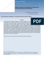 718 SITUAÇÃO ATUAL DO GERENCIAMENTO DE RESÍDUOS SÓLIDOS DO MUNICÍPIO DE DOIS IRMÃOS DO BURITI MS-PG