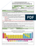 Guia #11 Quimica Relacion de La Configuración Electronica y La Tabla Periodica