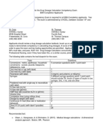 Drug Dosage Calculation Handout for BSN Completion