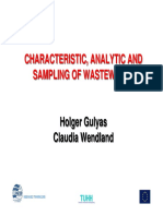 Characteristic, Analytic and Sampling of Wastewater