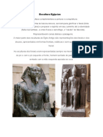 1º ANO 4) Escultura Egípcias