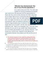 The Safe & Effective Care Environment: The Management of Care Practice Questions 1