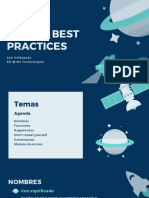 Coding best practices