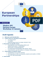 WS - EuropeanPartnerships - Caracteristicas de Cada Tipo