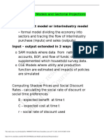 Multisector Models and Sectorial Projections