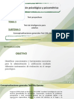 Evaluación Psicológica y Psicométrica: Unidad 3