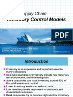 Supply Chain: Inventory Control Models