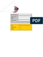 Appendix A Requirements Matrix