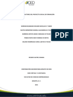 Actividad 8 - Evaluativa Análisis de Los Actores y Realidad Social Del Proyecto Social de Formación