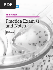 Practice Exam 1 and Notes: AP Biology