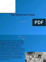 The History of Cricket by James