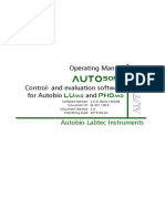 Operating Manual Control-And Evaluation Software For Autobio and