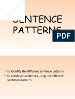 Sentence Patterns Grade 4