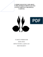 Laporan Pertanggung Jawaban Kegiatan Pelantikan Penggalang Terap Untuk Menuju Pramuka Garuda