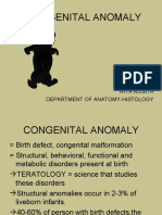 Congenital Anomaly: Rita Rosita Department of Anatomy-Histology