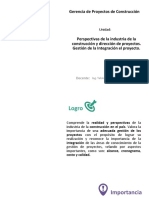 U1 - Perspectivas de La Industria de La Construcción y Dirección de Proyectos.