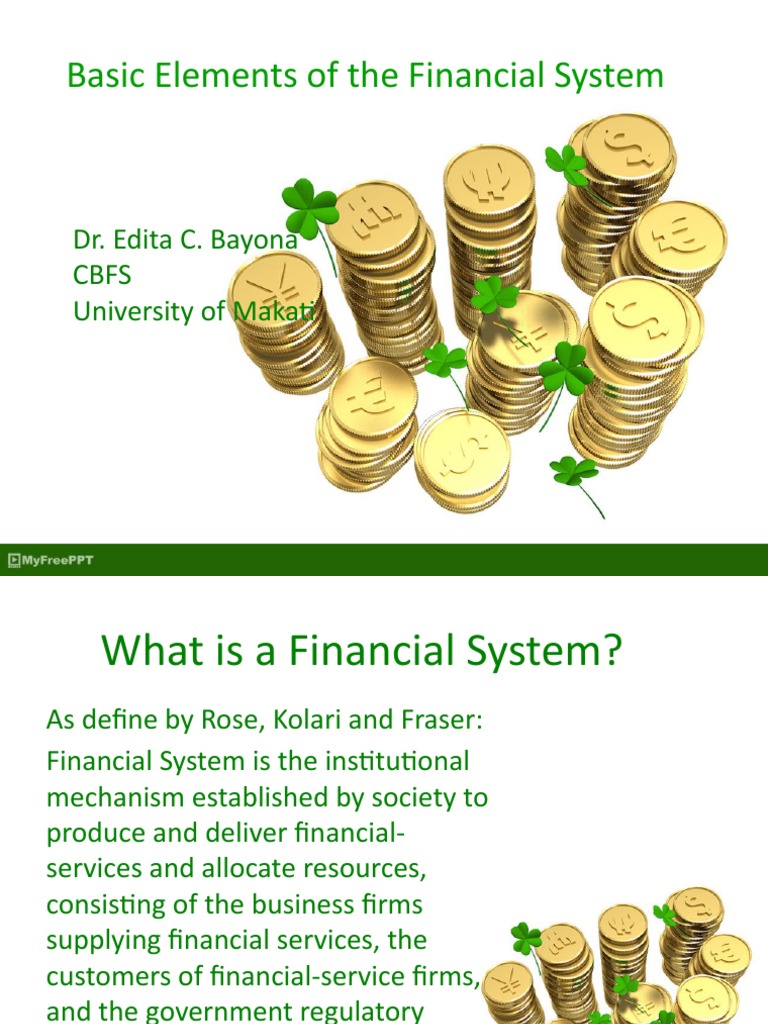 Key Components of the Financial System | PDF | Securities (Finance ...