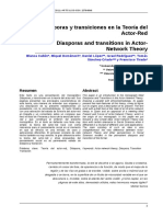 Diásporas y transiciones en la Teoría del Actor-Red