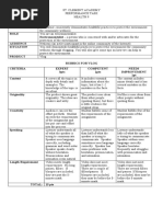 Health 9 Performance Task