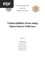 Vulnerabilities From Using Open-Source Software: Bicol University Polangui Campus