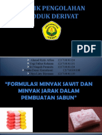 Derivat C1 SABUN MINYAK SAWIT & MINYAK JARAK