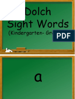 Dolch Sight Words For K-6