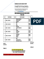 Jadwal Ujian Sem Genap TP 2019-2020