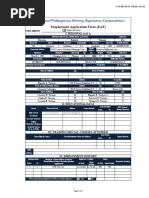 Employment Application Form (EAF)