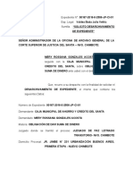Desarchivamiento Gonzales Acosta 167-2016 Caja Muni