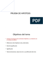 Pruebas de Hipótesis