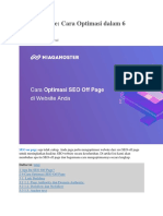 SEO Off Page Cara Optimasi Dalam 6 Langkah