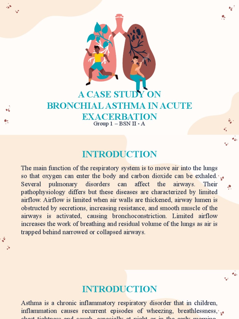 A Case Study On Bronchial Asthma in Acute Exacerbation | PDF | Lung ...