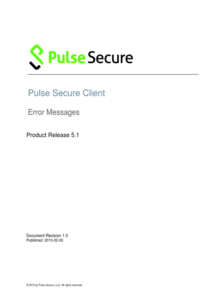 Ps Pulse 5.1 Error Msgs | PDF | Login | Computer Network
