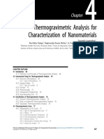 Thermogravimetric Analysis For Characterization of Nanomaterials