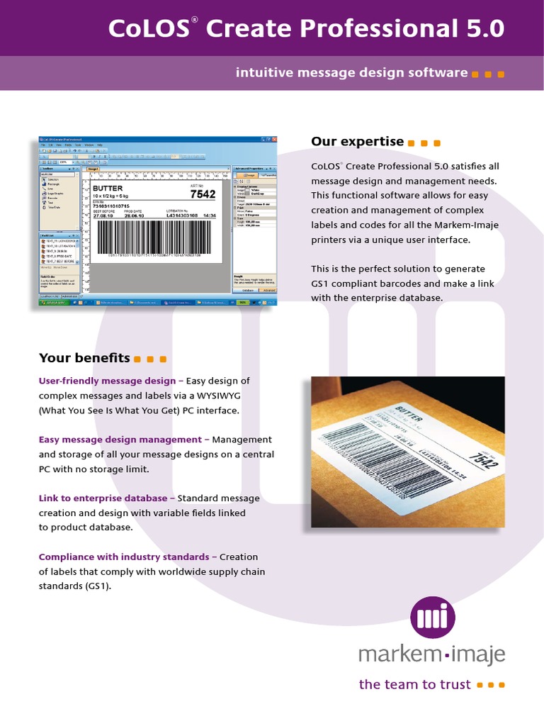 Markem Imaje CoLOS Create Pro 5.0 DS HQ C1 | PDF | Microsoft Windows ...