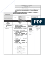 CRONOGRAMA ETICA PROFESIONAL  UNIDAD 2 SECRETARIADO EJEC.