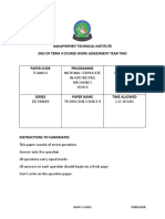 Nakapiripirit Technical Institute End of Term Ii Course Work Assessment Year Two