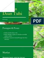 Rebusan Daun Tulsi