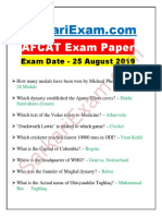 AFCAT Exam Held On 25 August 2019 Watermark